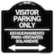 Signmission Bilingual Reserved Parking Visitor Parking Only Estacionamiento Para Visitantes, A-DES-BW-1818-24304 A-DES-BW-1818-24304 - alternate 1